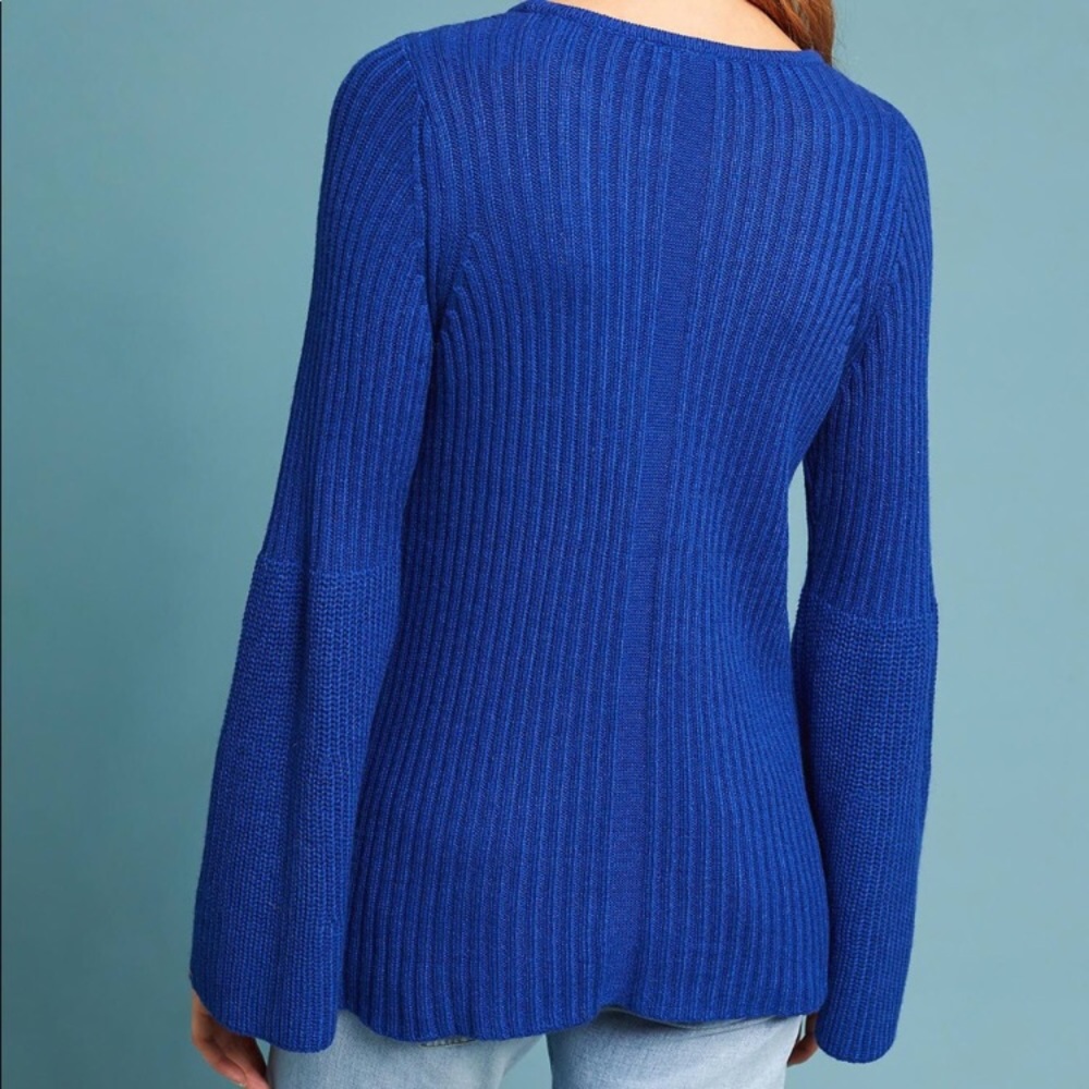 Anthropologie Moth Sweater Blue New Casco Bay NWT - Picture 4 of 8